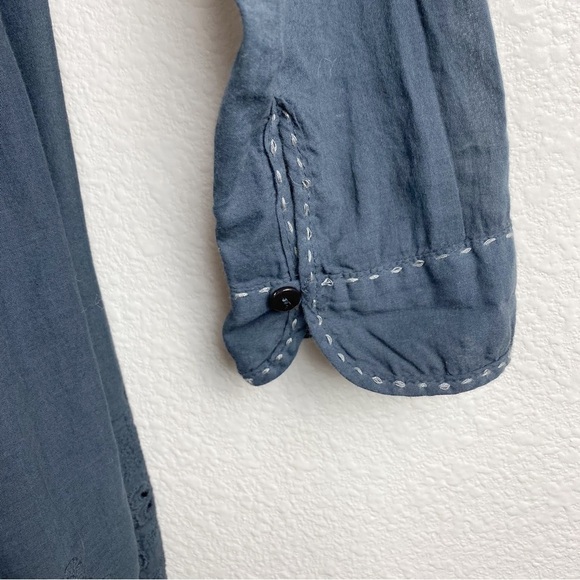 Johnny Was Slate Gray Embroidered Cardigan Size XS - Picture 3 of 8